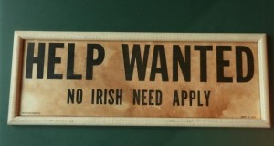 No Irish need apply
